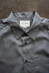 STILL BY HAND 200 Double High-Density Short Sleeve Shirt 46 Slate Gray