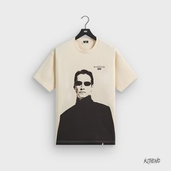 KITH x Matrix Keanu Reeves Tee Apricot Oversized Cotton Print Unisex