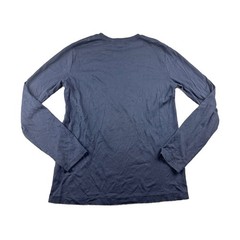 Banana Republic Long Sleeve T-Shirt Men M Tall Blue Luxury Touch Cotton Preppy
