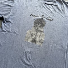 Vintage 90s Lucy’s Fur Coat Punk Alternative Rock Grunge Graphic T Shirt Size XL