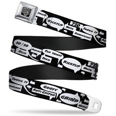 Seatbelt Belt – Skater Bubbles – 1.0″ Wide – 20-36 Inches in Length