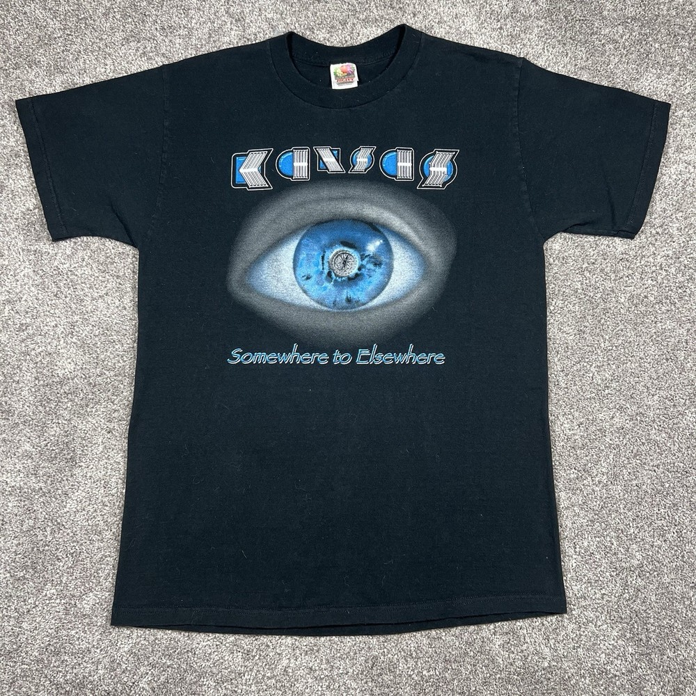 Vintage Kansas Somewhere To Elsewhere Tour 2000 T Shirt Large 90s