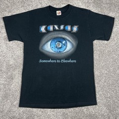 Vintage Kansas Somewhere To Elsewhere Tour 2000 T Shirt Large 90s