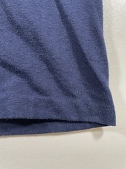 Vtg 70s Austin Velva Sheen Shirt M Fits Smaller Blue Rainbow Graphic Spell Out