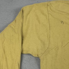 American Wildlife Grey Wolf Shirt Mens Extra Large Yellow Long Sleeve Graphic