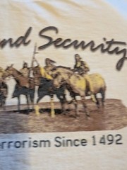 VTG The Native American T Shirt Homeland Security/Fighting Terrorism Sz XL Used