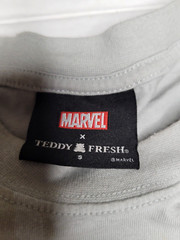 Ghost Rider Teddy Fresh T-Shirt Men’s Small Gray Graphic UV Marvel Comic Tee