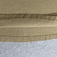 Vtg. 80s/90s Alore Single Stitch Blank Tan T-Shirt Small Made in USA Slub Cotton