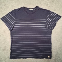 Marine Layer Shirt Mens XL Striped Tee Navy White Coastal Minimalist Preppy