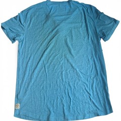 American Eagle Outfitters Flex Men’s Blue Solid Henley Short Sleeve Stretch M