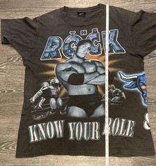 Vintage Rock Wraparound AOP Sz L Changes Tag