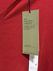 Goodfellow Every Wear V-Neck T-Shirt Men’s XL Red Velvet NWT Cotton Blend Tee