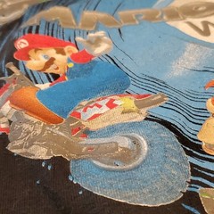 Vintage 2008 Nintendo Mario Kart Wii Graphic TShirt Excellent 16×21 Youth Small