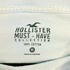 Hollister Must-Have Collection T Shirt Mens Medium Light Blue Cotton Tee