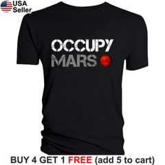 Occupy Mars T-Shirt Space Elon Musk SpaceX Aerospace Colonization Explore BSX02