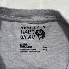 Mountain Hardwear Men’s Long Sleeve T Shirt XL Gray Base Layer Spellout Hiking