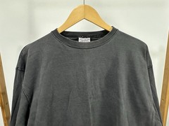 VTG 90s PLUMA Heavyweight Worn Cotton Blank FADED Long Sleeve T-Shirt Size XL