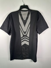 adidas Shirt Mens L Black Climalite Short Sleeve Athletic Crew Tee Reflective