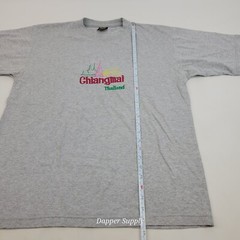 Chiang Mai Thailand T Shirt Size L By Tada Collection Grey