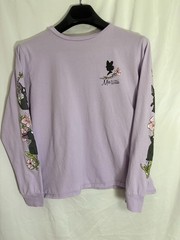 Her Universe Kiki’s Delivery Service Jiji Purple Long Sleeve Cotton Tee S