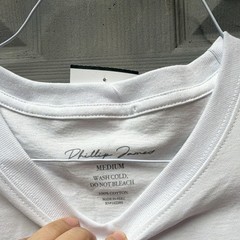 Phillip James Men’s White Saint-Tropez Graphic Logo Sleeveless Crew Tee Size M