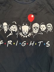 FRIGHTS T-SHIRT SIZE:L 95%polyester 5% Spandex