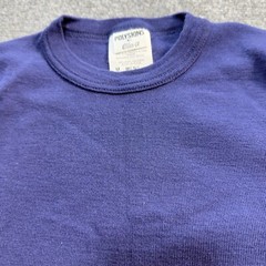 Polyskins Shirt Mens Medium Purple Long Sleeve Ribbed Cuffs By Allen A Made USA