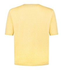 STILE LATINO t-shirt linen cotton EU 52 US 42 yellow melange normal fit