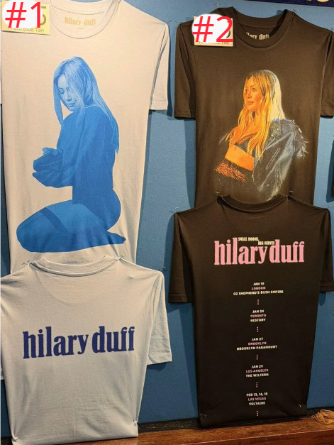 Hilary Duff T Shirt Small Rooms Big Nerves Concert Reprint
