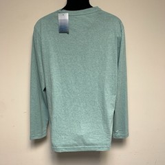 Ocean Coast Men’s Medium Teal Green L/S Pocket Henley T-Shirt NWT