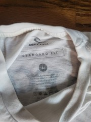 Men’s White Short Sleeve Graphic T-Shirt Ripcurl California Surf Large