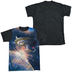 Star Trek Next Generation Enterprise Adult Costume T Shirt (Black Back), S-3XL