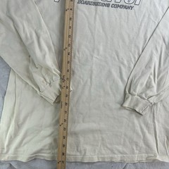 Vintage Quiksilver Long Sleeve Tee Shirt Men’s Large Beige Good Distress