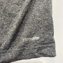 Adidas Climate Men’s Gray T Shirt Size XL Short Sleeve Front Logo Round Neck