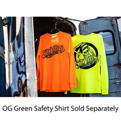 Men’s Suavecito OG Safety Orange Long Sleeve Shirt (S M L XL 2XL 3XL 4XL 5XL)