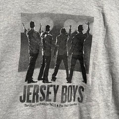 Jersey Boys the story of Frankie valli & the four seasons grey t-shirt