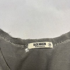 Buck Mason Classic Straight Hem Short Sleeve Shirt Men’s M Grunge Distressed