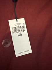 Polo Ralph Lauren Shirt Maroon Long Sleeve Men’s Size: 2XB NWT