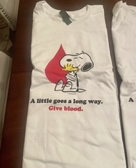 Peanuts American Red Cross Snoopy T-Shirts 2XL COMPLETE SET OF 4