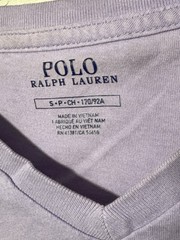 Polo Ralph Lauren V Neck T Shirt Men’s Small Purple Lavender Pony Logo Cotton