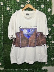 Vintage 1993 Grand Canyon Art Wrap Around AOP T-Shirt XL Outdoor Nature Eagle