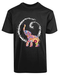 Magical Colorful Elephant New Mens Shirt Custom Made Animal Love Magic Funny Tee