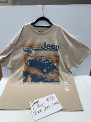 Jeep – Go Anywhere Do Anything – Sand T-Shirt – Size 2XL – Walmart – NWT – #35