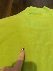 Y2K Vtg Green Nike Silver Tag Tab T Shirt Tee Drawstring Vintage RARE
