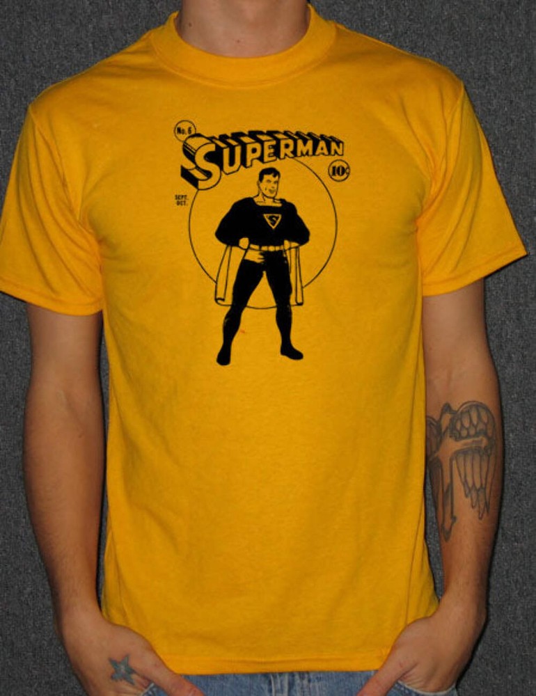 Superman Full-Body T-Shirt – Vintage DC Comics Superhero Tee