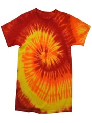 Many Colors Tie Dye T-Shirts Kids & Adult 100% Pre-Shrunk Cotton Colortone