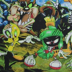 Six Flags T Shirt XL Looney Tunes Zombie Horror Halloween Fright Night Marvin