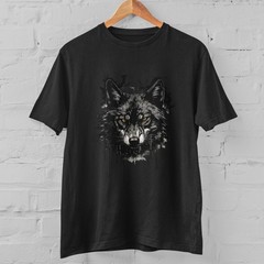 Wolf Head Graphic T Shirt Dark Animal Art Wild Wolf Design Unisex Tee