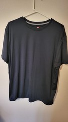 Hanes L T Shirt Black Mens S Sleeve Poly spandex 30 L 26 Across Front Chest pi