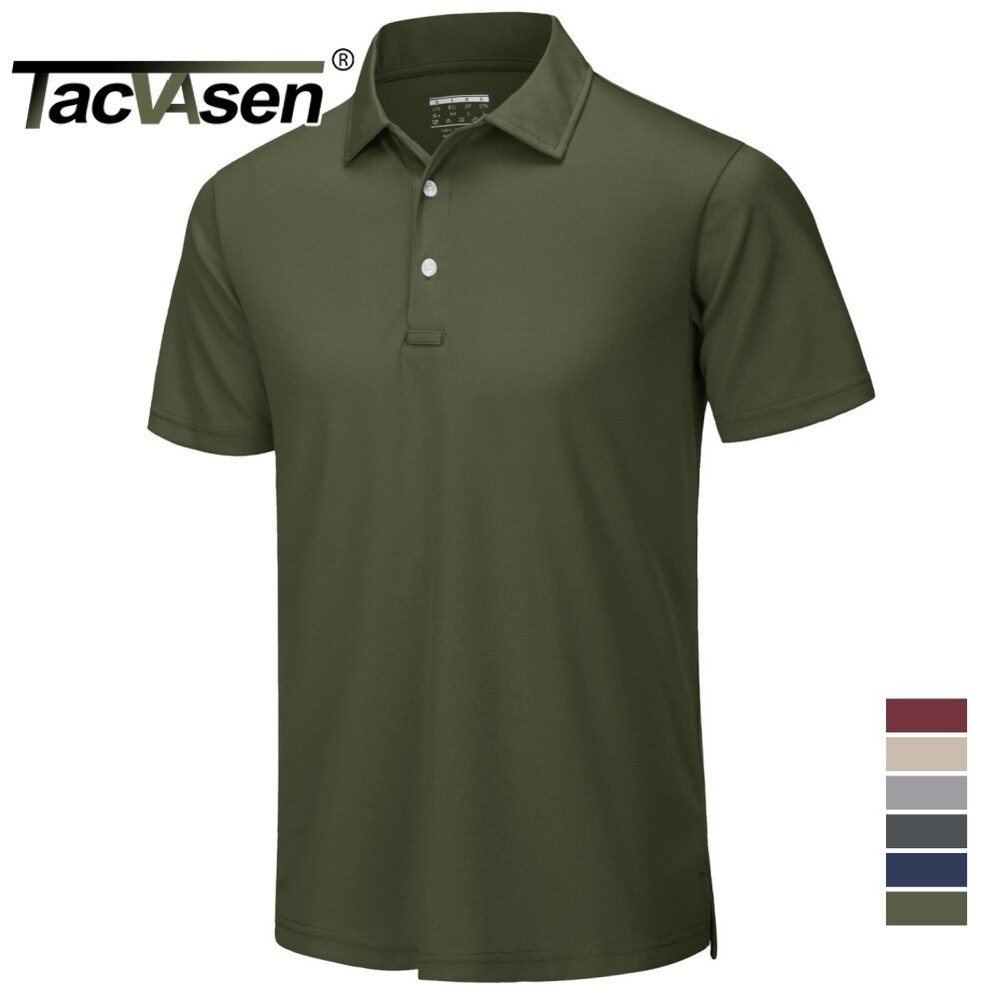 Men’s Casual Polo Shirts Short Sleeve Quick Drying Outdoor Golf Causal Work Tops